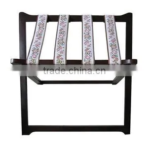 Foldable Wooden Hotel Luggage Rack thumbnail-1