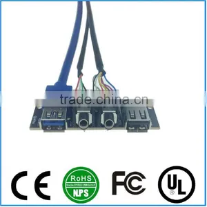 Dual USB2.0+USB3.0+HD AUDIO Computer Front Case Panel Cable Panel-Mount PCB Computer Module Cable thumbnail-1