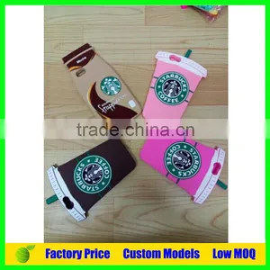 New Starbucks Design Cheap Silicone 3d Phone Case Smartphone Case for Iphone 6 Plus Phone Back Cover thumbnail-1
