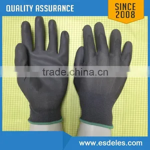 Competitive Price Antistatic pu Fingertips Carbon Gloves thumbnail-5