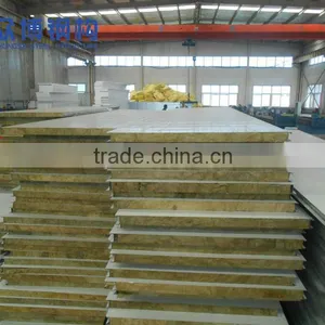 EPS/rock Wool/glasswool/ pu Polyurethane Fireproofing Sandwich Panel thumbnail-1