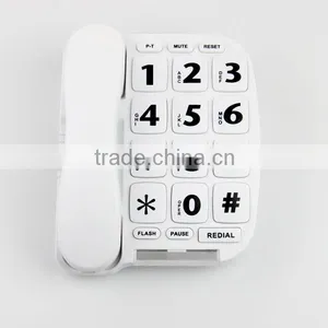 Cheap White Color Telephone Set With Redial Function thumbnail-1