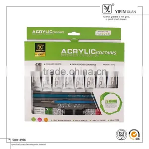 Free Sample 2015 Hot Sell Bulk Best Quality 12 Color Art Acrylic Colour Paint Set For Students Quality Choice thumbnail-1