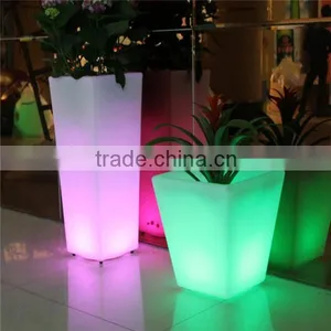 Outdoor Waterproof Garden Led Flower Pot Plastic Led Flower Pot thumbnail-2