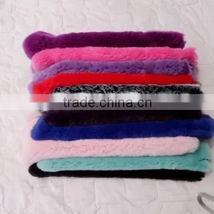 Multicolor Genuine Rex Rabbit Fur Plate for Garment /ihpone Covers thumbnail-2