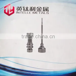 Domeless Grade 2 Ti Nails 14mm/18mm Male With Carb Cap & Dabber thumbnail-1