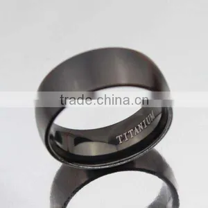 Best Price Titanium Black Men Simple Design Finger Rings thumbnail-6