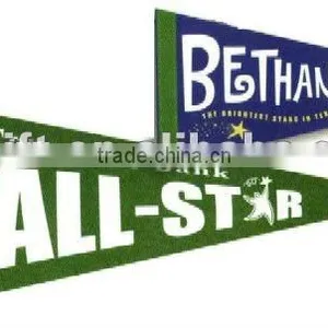 Custom Cheap Colored Triangle Felt Pennant thumbnail-1