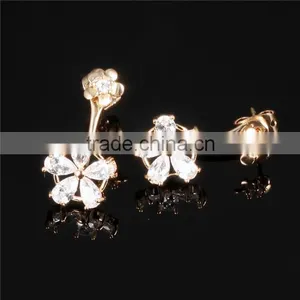2016 Fashion Flower Double Stud Earrings for Ladies thumbnail-2