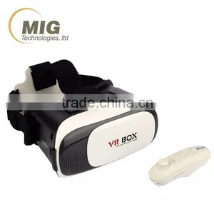 VR BOX Head Mount Bluetooth Virtual Reality VR 3D Glasses Gamepad thumbnail-3