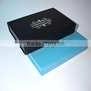 Customized Blue Black Matt Folding Clothing Packaging Box thumbnail-5