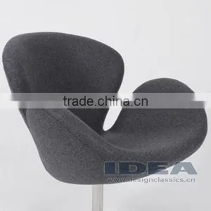 Replica Swan Chair - Grey Fabric thumbnail-6