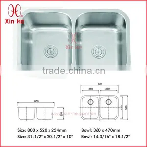 Washing Stainless Steel Kitchen Sink Unit thumbnail-1