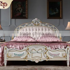Palace Royal Queen Bed Cheap European Style Home Furniture Accept Oem Handmade Furniture thumbnail-1
