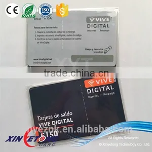 Plastic PVC Loyalty Card With Scratch Off Panel thumbnail-1