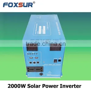 2000W High Efficiency Pure Sine Wave Solar Inverter With PWM Solar Controller Digital Display 12V dc to 230V AC thumbnail-1