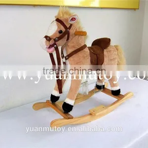 2016 Horse Baby Kids Toy / Valentine Chrisha Playful Plush Rocking Horse thumbnail-1