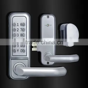 Mechanical Password Lock Without Battery and Key Glass Door Lock Steel Door Lock thumbnail-2