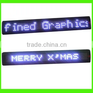 One Line Led Dispaly 7*80 P7.62 White Color Semi-outdoor thumbnail-1