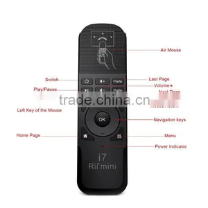 Rii Mini i7 2.4G Mini Wireless Keyboard Air Mouse Remote Combo Quality Choice thumbnail-4