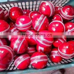 Hand Stitched Cowhide Leather Cricket Ball thumbnail-3