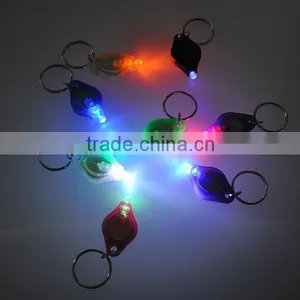 Plastic Multi-Color Promotional Mini Led Flashlight Keychain Factory thumbnail-1