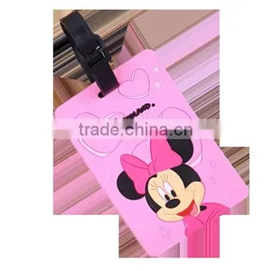2016 Soft Pvc Rubber Custom Logo Raised Luggage Tags Engraved Luggage Name Tag for Trip thumbnail-4
