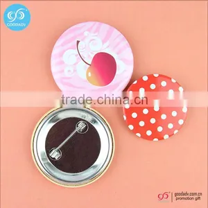 China Factory Supply Company Logo Cheap Custom Tin Button Badge With Safety Pin Quality Choice thumbnail-1