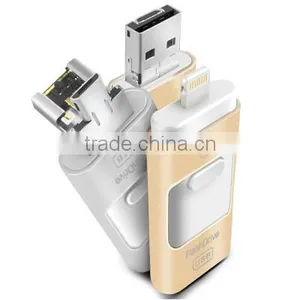 High Quality Fashion Custom Otg Usb Flash Drives 3 in 1 Otg Pendrives for Iphone/android thumbnail-1