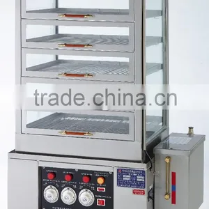 Quickly Commercial Bun/Steamed Cake Stainless Steel Industrial Glass Hot Food Warmer Display Showcase thumbnail-1
