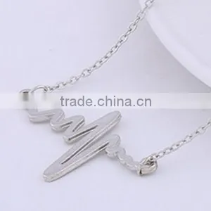 Electrocardiogram Rhythm Heart Beat Necklace Gift for Doctor Nurse thumbnail-1