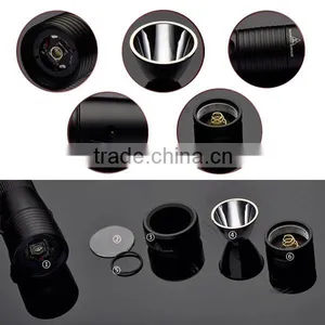 POPPAS-807 3w 150lumens Aluminum Flat LED Flashlight Strong Light Flashlight thumbnail-3