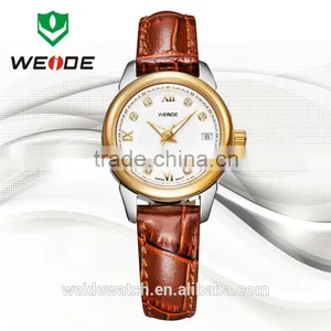 WEIDE Brand Original Watch Wholesale Custom Watches Luxury Lady Gold Watch thumbnail-1
