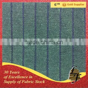 Hot Sale Custom Design Color Stripe Cotton Denim Fabric Textile Stock for Pants thumbnail-1