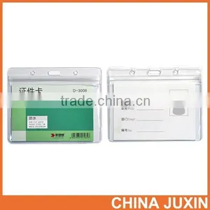 Clear PVC Badge Exhibition ID Card Case Holders thumbnail-3