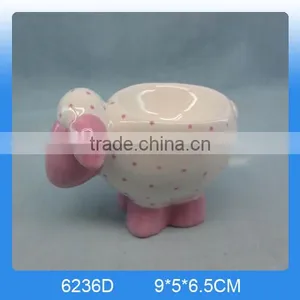Unique Design Decorative Egg Stands With Ceramic Sheep Figurine thumbnail-6