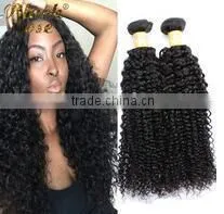 New Arrival Double Weft Malaysian Afro Kinky Curl Sew in Hair Weave thumbnail-1