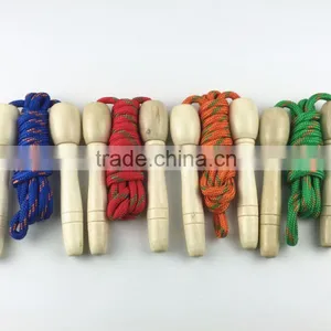 Various Color Cotton Jump Rope With Wooden Handle thumbnail-5