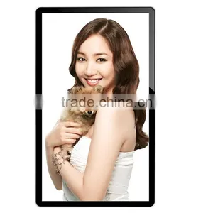 42inch Black Color Vertical Wall Mounted Digital Signage/slim Border Advertising Digital Signage Display thumbnail-1
