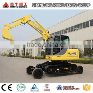 48kw Wheel Excavator/0.3m3 Bucket Crawler Excavator/8 Ton Mini Diesel Excavator thumbnail-3