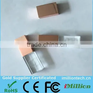 Rose Gold USB Flash Drive,Rose Gold Color Gifts for Crystal Usb Memory 8GB thumbnail-1