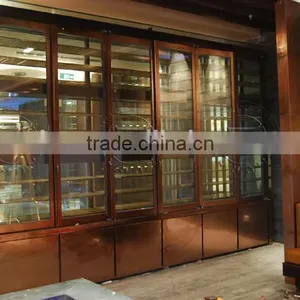 Customized 1000-2000 Bottles Wine Bottle Cellar Display Showcase Fridge thumbnail-1