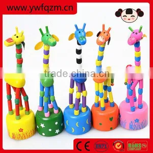 Pop-up Giraffe Wooden Puppet Push Finger Toy thumbnail-1