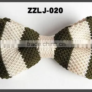 STRIP KNITTED PRE-TIED BOW TIES FOR GENTLEMAN thumbnail-1