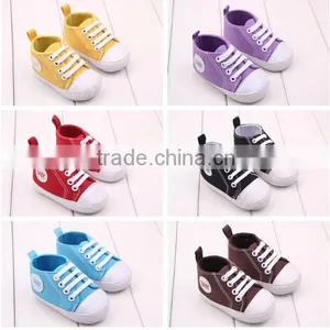 Baby Canvas Shoes / Baby Infant Toddler Moccasins / Toddler Baby Shoes thumbnail-1