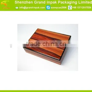 Lightweight Finished Wood Cigar Box thumbnail-1