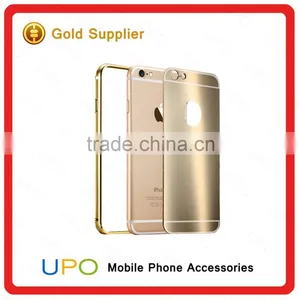 [UPO] Luxury Ultra Thin Bright Aluminum Metal Frame Mirror Bumper Cell Phone Case for IPhone 6 thumbnail-5