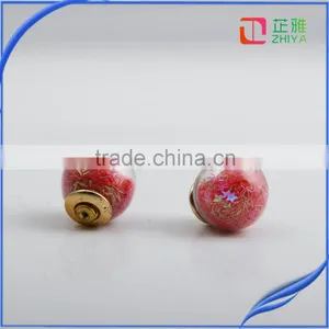 2016 New Korean Fashion Wild European Style Simple Double Ball Candy-colored Wild Earrings Women Brand Earring Jewelry thumbnail-6