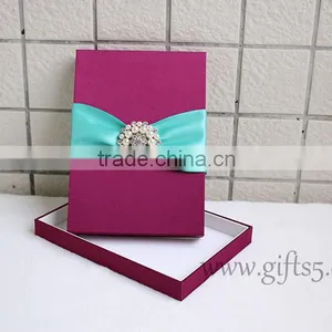 Custom Handmade Luxury Violante Wedding Invitation Boxes thumbnail-1