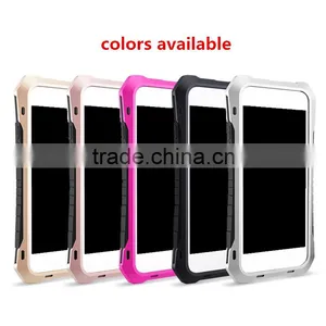 Aluminum Alloy + Silicone Hybird Armor Rugged Shockproof Phone Case thumbnail-2